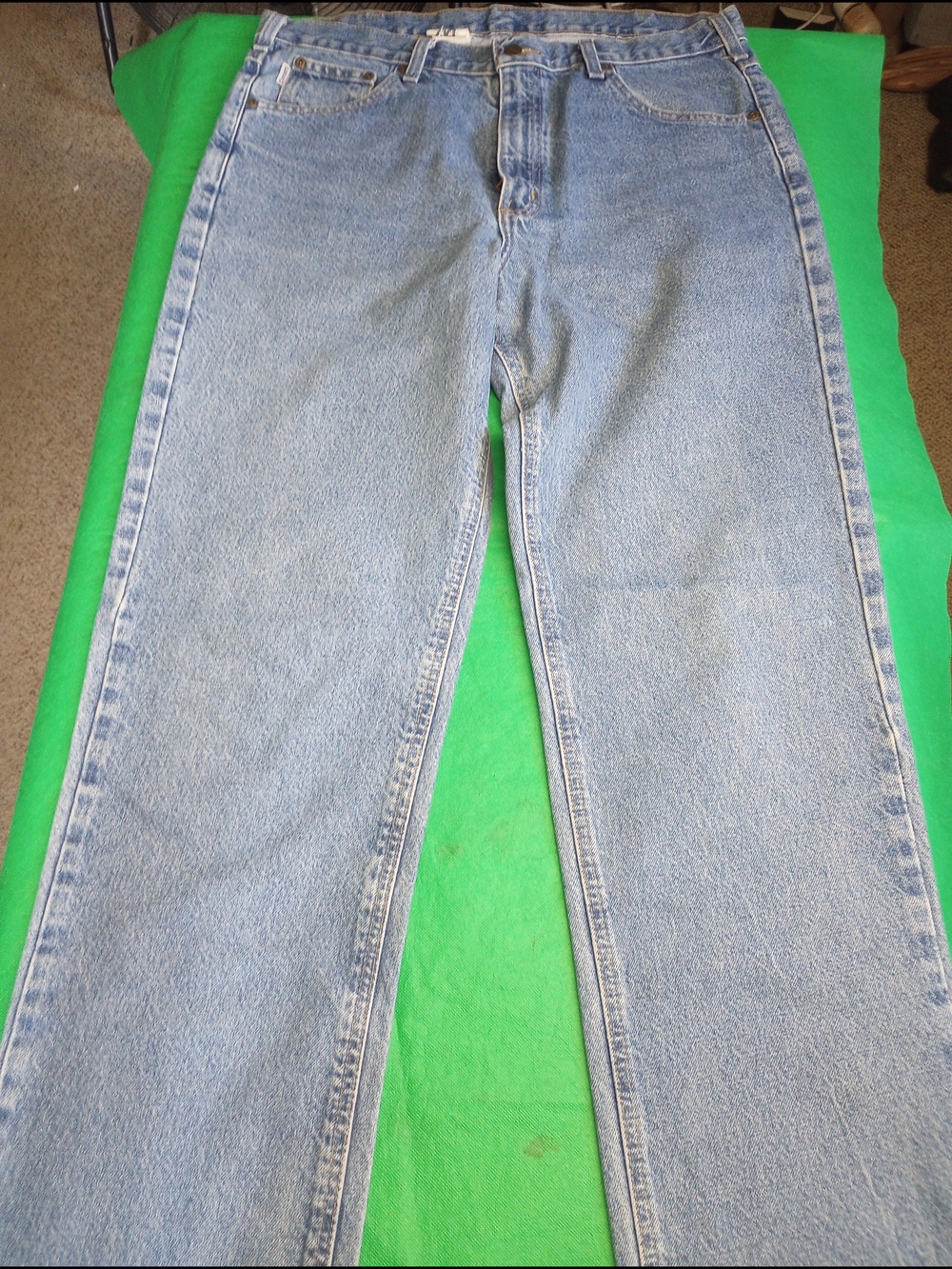 Carhartt Traditional Fit Light Wash Straight Leg Jeans Size 36x36